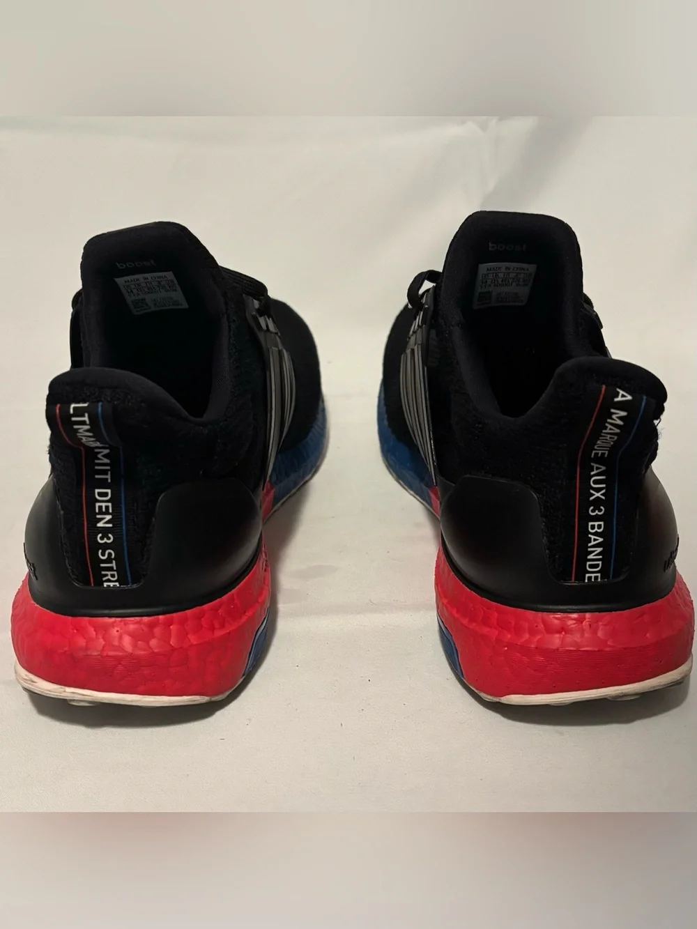 Adidas Men’s Ultraboost DNA Blue Red Black Running Shoes Sneaker FX7236 Size 14